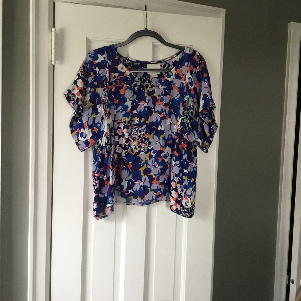 Maeve Floral Short Sleeve Top
